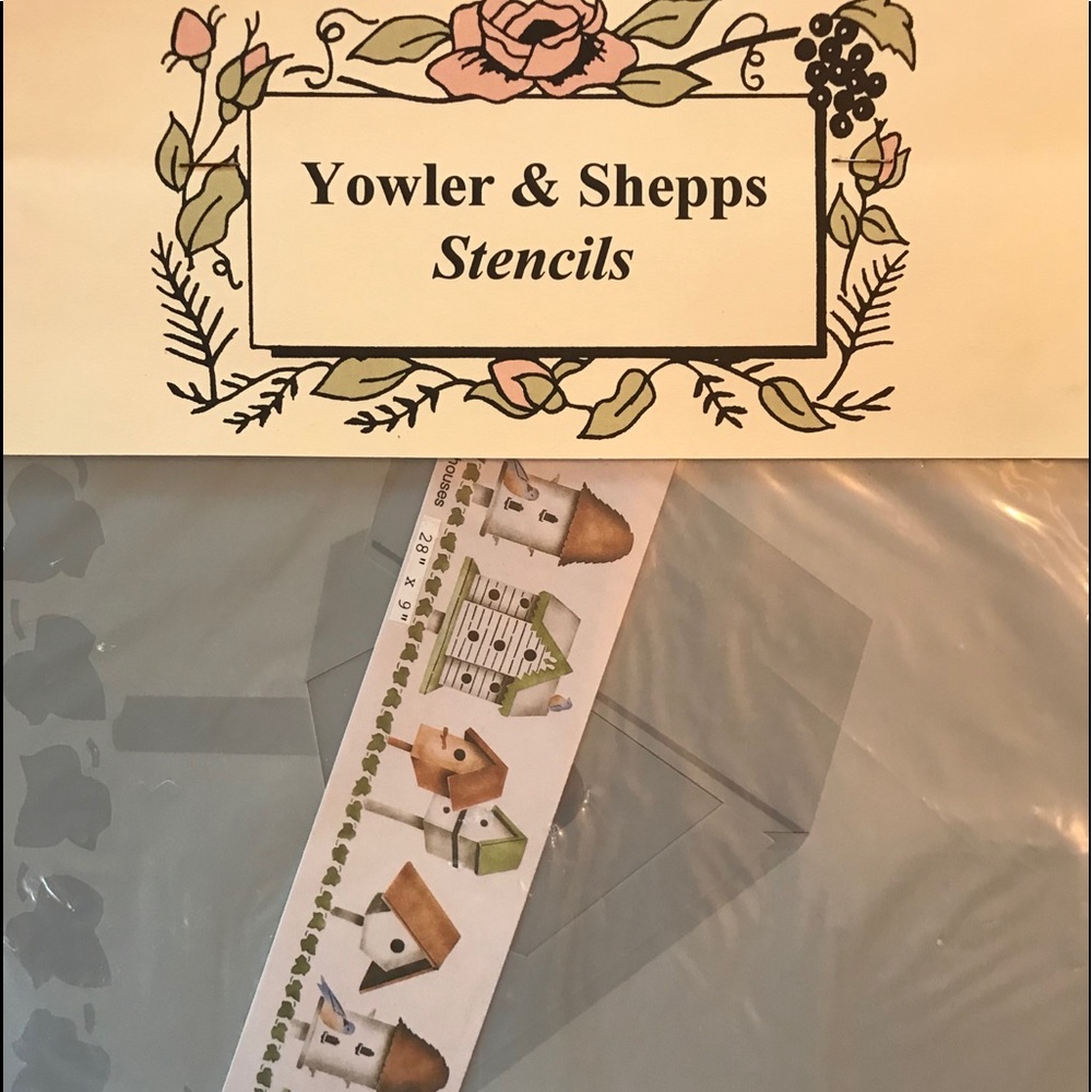 Vintage Birdhouses Yowler & Shepps Stencils